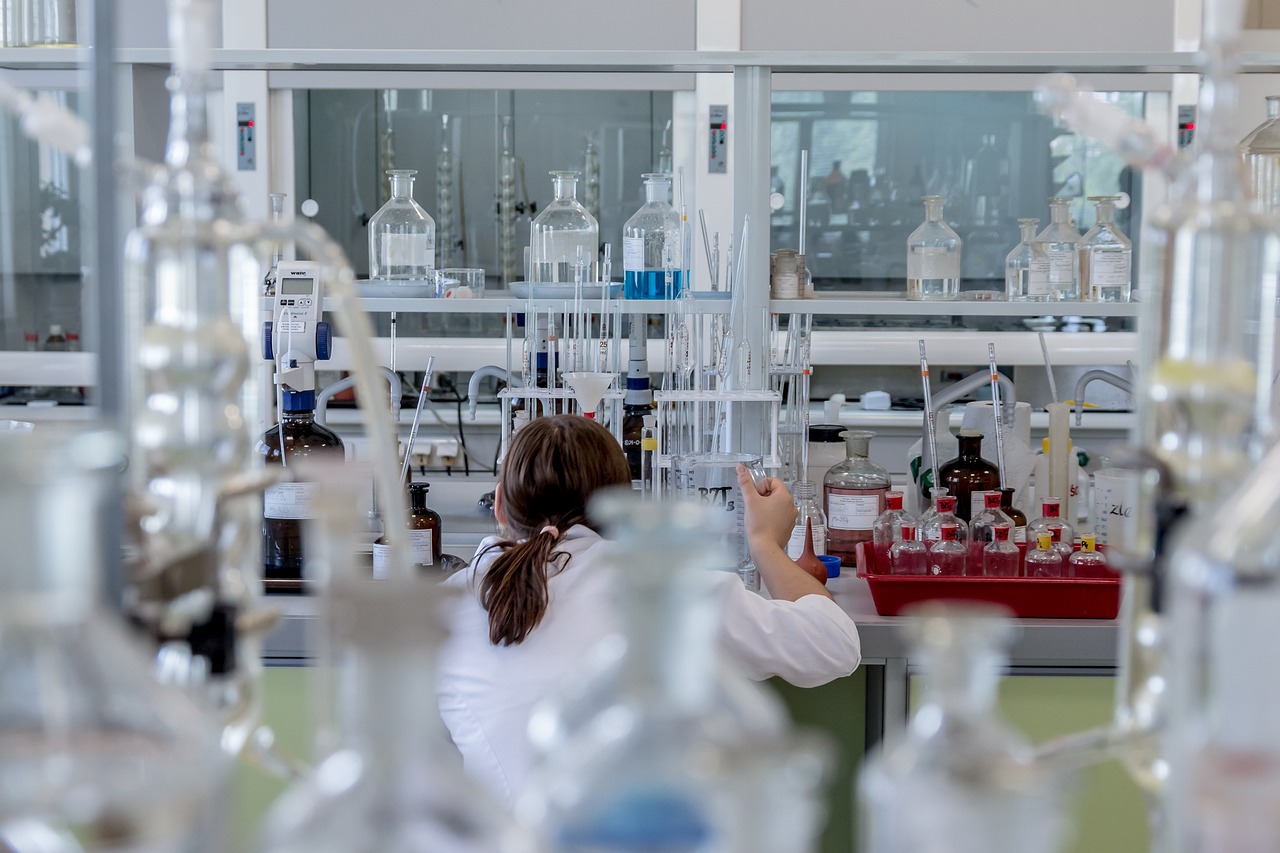 Scientist working on bespoke water formulation
